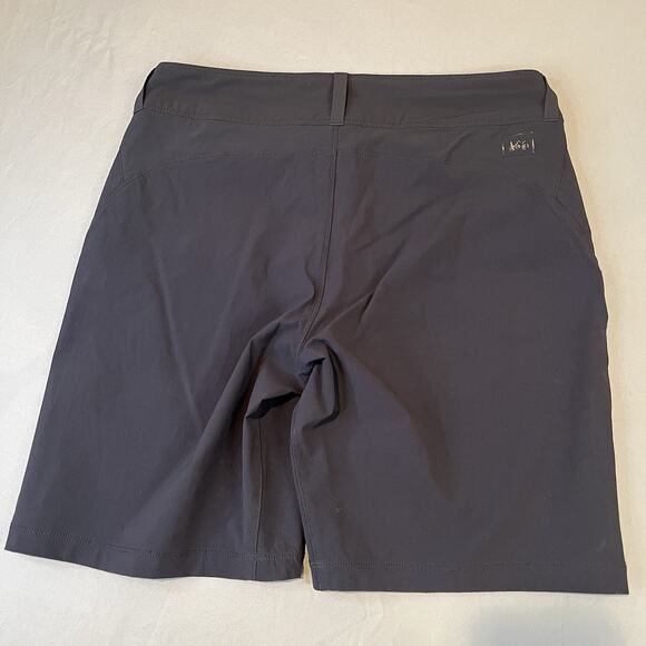 REI Shorts Women’s 4 Stretch Lightweight Hiking Athletic Outdoor 8.5" Ins. Black - Picture 2 of 8